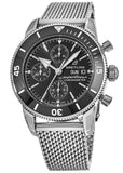 Buy Shop Breitling Superocean Heritage Chronograph 44 Black Dial Silver Mesh Bracelet Watch for Men - A13313121B1A1 USA Online
