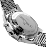 Breitling Superocean Heritage Chronograph 44 Black Dial Silver Mesh Bracelet Watch for Men - A13313121B1A1