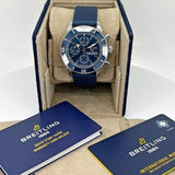Buy Shop Breitling Superocean Heritage Chronograph 44 Blue Dial Blue Mesh Bracelet Watch for Men - A13313161C1S1 USA Online