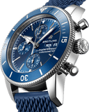 Buy Shop Breitling Superocean Heritage Chronograph 44 Blue Dial Blue Mesh Bracelet Watch for Men - A13313161C1S1 USA Online