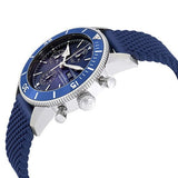 Buy Shop Breitling Superocean Heritage Chronograph 44 Blue Dial Blue Mesh Bracelet Watch for Men - A13313161C1S1 USA Online