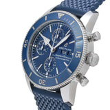 Buy Shop Breitling Superocean Heritage Chronograph 44 Blue Dial Blue Mesh Bracelet Watch for Men - A13313161C1S1 USA Online