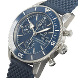 Buy Shop Breitling Superocean Heritage Chronograph 44 Blue Dial Blue Mesh Bracelet Watch for Men - A13313161C1S1 USA Online