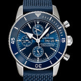 Buy Shop Breitling Superocean Heritage Chronograph 44 Blue Dial Blue Mesh Bracelet Watch for Men - A13313161C1S1 USA Online