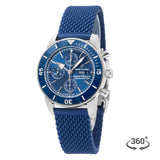 Buy Shop Breitling Superocean Heritage Chronograph 44 Blue Dial Blue Mesh Bracelet Watch for Men - A13313161C1S1 USA Online