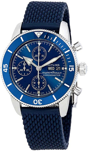 Buy Shop Breitling Superocean Heritage Chronograph 44 Blue Dial Blue Mesh Bracelet Watch for Men - A13313161C1S1 USA Online