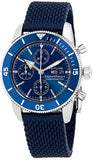 Buy Shop Breitling Superocean Heritage Chronograph 44 Blue Dial Blue Mesh Bracelet Watch for Men - A13313161C1S1 USA Online