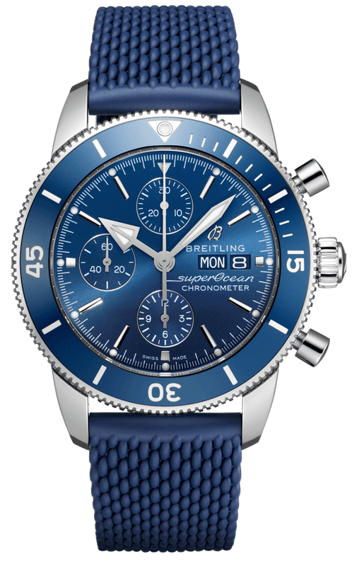 Buy Shop Breitling Superocean Heritage Chronograph 44 Blue Dial Blue Mesh Bracelet Watch for Men - A13313161C1S1 USA Online