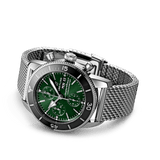 Buy Shop Breitling Superocean Heritage Chronograph 44 Green Dial Silver Mesh Bracelet Watch for Men - A13313121L1A1 USA Online
