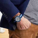 Buy Shop Breitling Superocean Heritage Chronograph 44 Ocean Conservancy Silver Dial Two Tone NATO Strap Watch for Men - A133131A1G1W1 USA Online