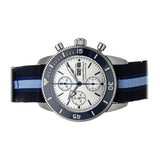 Buy Shop Breitling Superocean Heritage Chronograph 44 Ocean Conservancy Silver Dial Two Tone NATO Strap Watch for Men - A133131A1G1W1 USA Online