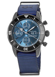 Buy Shop Breitling Superocean Heritage Chronograph 44 Outerknown Blue Dial Blue NATO Strap Watch for Men - M133132A1C1W1 USA Online