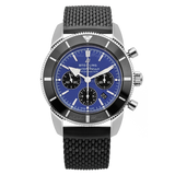 Buy Shop Breitling Superocean Heritage B01 Chronograph 44 Blue Dial Black Mesh Bracelet Watch for Men - AB0162121C1S1 USA Online