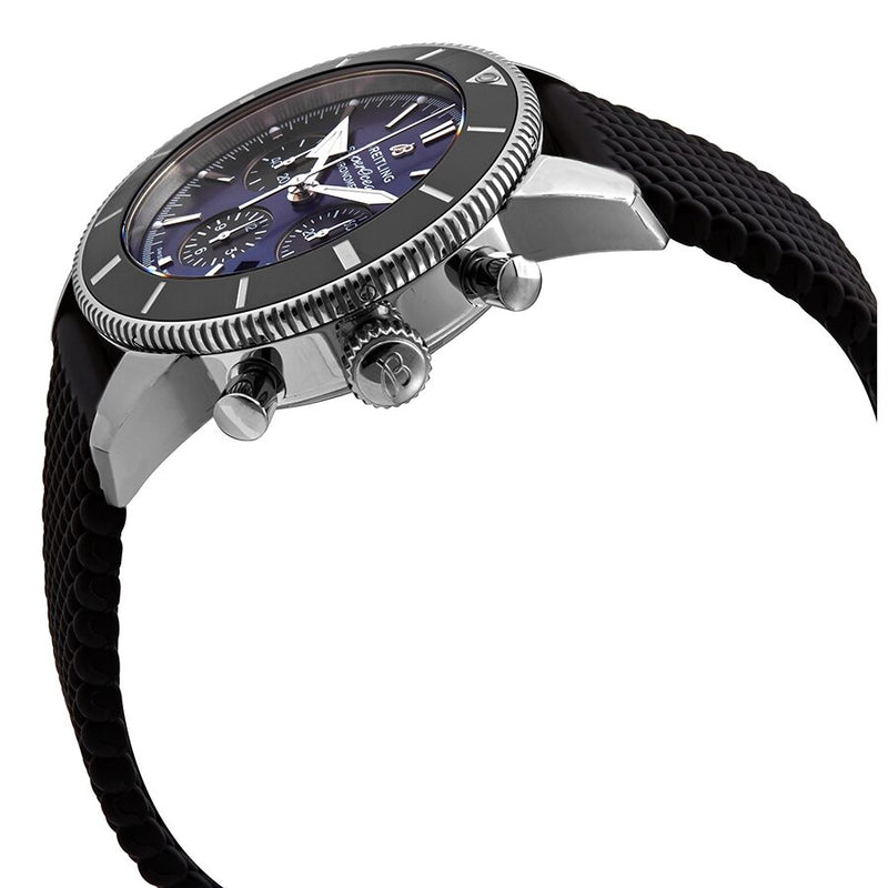 Buy Shop Breitling Superocean Heritage B01 Chronograph 44 Blue Dial Black Mesh Bracelet Watch for Men - AB0162121C1S1 USA Online