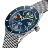 Buy Shop Breitling Superocean Heritage '57 Special Edition II Blue Dial Silver Mesh Bracelet Watch for Men - A103702A1C1A1 USA Online