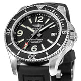 Buy Shop Breitling Superocean II 44mm Black Dial Black Rubber Strap Watch for Men - A17367D71B1S2 USA Online