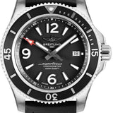 Buy Shop Breitling Superocean II 44mm Black Dial Black Rubber Strap Watch for Men - A17367D71B1S2 USA Online