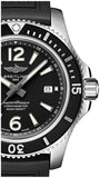 Buy Shop Breitling Superocean II 44mm Black Dial Black Rubber Strap Watch for Men - A17367D71B1S2 USA Online