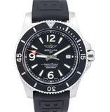 Buy Shop Breitling Superocean II 44mm Black Dial Black Rubber Strap Watch for Men - A17367D71B1S2 USA Online