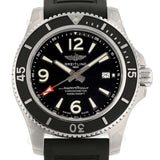 Buy Shop Breitling Superocean II 44mm Black Dial Black Rubber Strap Watch for Men - A17367D71B1S2 USA Online