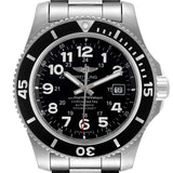 Buy Shop Breitling Superocean II 44mm Black Dial Black Steel Strap Watch for Men - A17392D71B1A1 USA Online