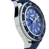 Buy Shop Breitling Superocean II 44mm Blue Dial Blue Rubber Strap Watch for Men - A17392D8/C910/158S/A20SS.1 USA Online