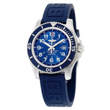 Buy Shop Breitling Superocean II 44mm Blue Dial Blue Rubber Strap Watch for Men - A17392D8/C910/158S/A20SS.1 USA Online