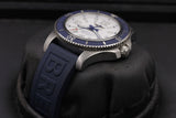 Buy Shop Breitling Superocean II Automatic 42mm White Dial Blue Rubber Strap Watch for Men - A17366D81A1S2 USA Online