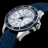 Buy Shop Breitling Superocean II Automatic 42mm White Dial Blue Rubber Strap Watch for Men - A17366D81A1S2 USA Online