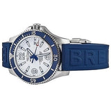 Buy Shop Breitling Superocean II Automatic 42mm White Dial Blue Rubber Strap Watch for Men - A17366D81A1S2 USA Online