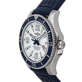 Buy Shop Breitling Superocean II Automatic 42mm White Dial Blue Rubber Strap Watch for Men - A17366D81A1S2 USA Online
