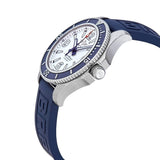 Buy Shop Breitling Superocean II Automatic 42mm White Dial Blue Rubber Strap Watch for Men - A17366D81A1S2 USA Online
