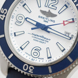 Buy Shop Breitling Superocean II Automatic 42mm White Dial Blue Rubber Strap Watch for Men - A17366D81A1S2 USA Online