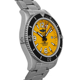 Buy Shop Breitling Superocean II Automatic 44mm Yellow Dial Silver Steel Strap Watch for Men - A17367021I1A1 USA Online