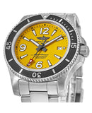 Buy Shop Breitling Superocean II Automatic 44mm Yellow Dial Silver Steel Strap Watch for Men - A17367021I1A1 USA Online