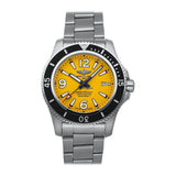 Buy Shop Breitling Superocean II Automatic 44mm Yellow Dial Silver Steel Strap Watch for Men - A17367021I1A1 USA Online