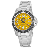 Buy Shop Breitling Superocean II Automatic 44mm Yellow Dial Silver Steel Strap Watch for Men - A17367021I1A1 USA Online