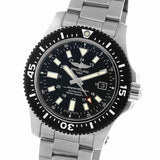 Buy Shop Breitling Superocean II Special 44mm Black Dial Silver Steel Strap Watch for Men - Y1739310/BF45/162A USA Online