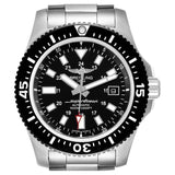 Buy Shop Breitling Superocean II Special 44mm Black Dial Silver Steel Strap Watch for Men - Y1739310/BF45/162A USA Online