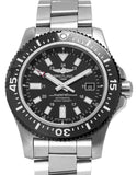 Buy Shop Breitling Superocean II Special 44mm Black Dial Silver Steel Strap Watch for Men - Y1739310/BF45/162A USA Online