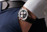 Buy Shop Breitling Top Time B01 Deus Black Dial Black Leather Strap Watch for Men - AB01765A1B1X1 USA Online