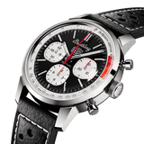Buy Shop Breitling Top Time B01 Deus Black Dial Black Leather Strap Watch for Men - AB01765A1B1X1 USA Online