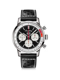 Buy Shop Breitling Top Time B01 Deus Black Dial Black Leather Strap Watch for Men - AB01765A1B1X1 USA Online