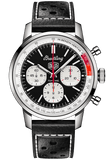 Buy Shop Breitling Top Time B01 Deus Black Dial Black Leather Strap Watch for Men - AB01765A1B1X1 USA Online