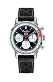 Buy Shop Breitling Top Time B01 Deus Black Dial Black Leather Strap Watch for Men - AB01765A1B1X1 USA Online