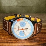Buy Shop Breitling Top Time Deus Limited Edition White Dial Brown Leather Strap Watch for Men - A233112A1A1X1 USA Online