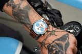 Buy Shop Breitling Top Time Deus Limited Edition White Dial Brown Leather Strap Watch for Men - A233112A1A1X1 USA Online