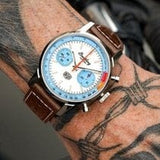 Buy Shop Breitling Top Time Deus Limited Edition White Dial Brown Leather Strap Watch for Men - A233112A1A1X1 USA Online