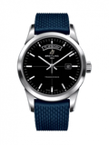 Buy Shop Breitling Transocean Day & Date 42mm Automatic Black Dial Blue Mesh Bracelet Mens Watch - A4531012/BB69/280S/ A20S.1 USA Online