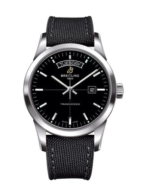Buy Shop Breitling Transocean Day & Date 43mm Black Dial Black Nylon Strap Mens Watch - A4531012/BB69/109W/A20 BA.1 USA Online